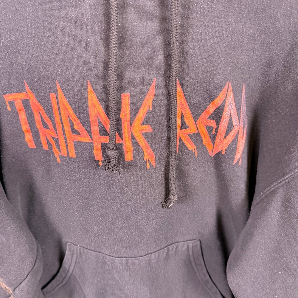 Trippie Redd Hoodie Mens Large Black Life's a Trip Graphic Pullover Sweatshirt - Picture 2 of 10